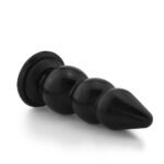 Plug Anal Grande Escalonado- Flexível 23 x 7,6cm Preto - Imagem 7