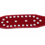 💎 Algema Luxury Red com Strass e Corrente Removível – BDSM de Luxo - Imagem 3