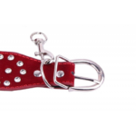 💎 Algema Luxury Red com Strass e Corrente Removível – BDSM de Luxo - Imagem 2