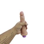 Vibrador Realista Jueves Recarregável Bege – 10 Modos e Textura Real - Imagem 5