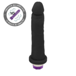 Vibrador Preto Realista Jueves Recarregável – 10 Modos e Textura Real