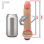 Vibrador Realista Jueves Recarregável Bege – 10 Modos e Textura Real - Imagem 4