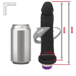 Vibrador Preto Realista Jueves Recarregável – 10 Modos e Textura Real - Imagem 3