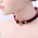 đ€ Coleira Choker Minimalist Heart â ElegĂąncia e SubmissĂŁo - Imagem 2