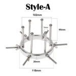Expansor Anal Mecânico em Aço Inox – 6 Hastes Ajustáveis (Dilatação Extrema) - Imagem 3