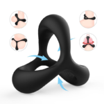 Anel Peniano Black Rider 2 – Silicone Texturizado (Triangular) - Imagem 3
