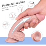 🍆 Prótese Realista S-Hande "Dick" com Ventosa e Escroto (21cm) - Imagem 4