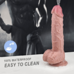 🍆 Prótese Realista S-Hande "Dick" com Ventosa e Escroto (21cm) - Imagem 3