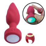 💍 Plug Anal com Controle em Formato de Anel
