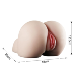 🍑 Masturbador Realista "Busty Butt" Crazy Lion – Vagina e Ânus (2,5kg) - Imagem 3