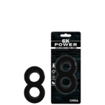 ♾️ Anel Peniano Duplo – CHISA DUO COCK 8 BALL RING