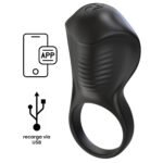📱 Anel Peniano Vibratório com Estimulador Texturizado e Controle por App