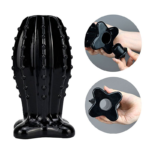 Plug Anal Vazado em Plástico com Textura - 13,3 X 6,6 cm - Tamanho GG