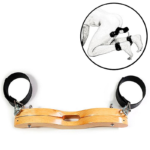 Algema Separadora de Pernas / Com Prensa Escrotal em Madeira