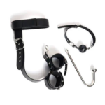 Algema com Coleira e Mordaça / Gancho Anal em Aço - Imagem 3