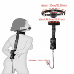 Algema com Coleira e Mordaça / Gancho Anal em Aço - Imagem 2