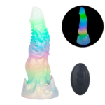 👽 Dildo Alien "Xeno-Glow" Vibratório e Fluorescente com Controle Remoto (23,5cm)