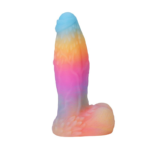 🛸 Dildo Alien "Xeno-Nebula" – Fluorescente com Textura de Escamas (14,8cm) - Imagem 2