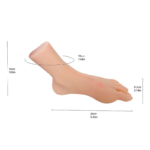 👣 Masturbador de Pé Realista em CyberSkin com Vagina Lateral (24cm) - Imagem 4
