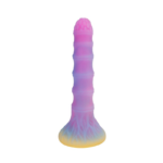 🛸 Plug Anal Alien "Knotted Nebula" – Fluorescente e Texturizado (21,2cm) - Imagem 9