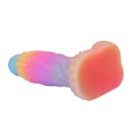 🛸 Dildo Alien "Xeno-Nebula" – Fluorescente com Textura de Escamas (14,8cm) - Imagem 4