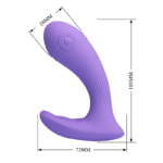 Vibrador de Ponto G e Clitóris com 4 Tapping - Andromeda - Imagem 3