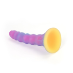 🛸 Plug Anal Alien "Knotted Nebula" – Fluorescente e Texturizado (21,2cm) - Imagem 4