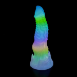 👽 Dildo Alien "Xeno-Glow" Vibratório e Fluorescente com Controle Remoto (23,5cm) - Imagem 5