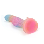 👽 Dildo Alien "Cosmic Glow" – Fluorescente e Flexível (18,8cm) - Imagem 6