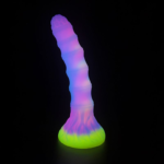 🛸 Plug Anal Alien "Knotted Nebula" – Fluorescente e Texturizado (21,2cm) - Imagem 11