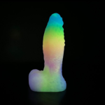 🛸 Dildo Alien "Xeno-Nebula" – Fluorescente com Textura de Escamas (14,8cm) - Imagem 6