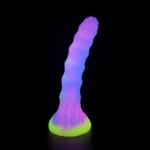 🛸 Plug Anal Alien "Knotted Nebula" – Fluorescente e Texturizado (21,2cm) - Imagem 5
