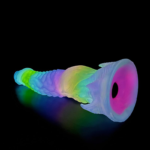 👽 Dildo Alien "Xeno-Glow" Vibratório e Fluorescente com Controle Remoto (23,5cm) - Imagem 3