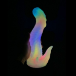 👽 Dildo Alien "Cosmic Glow" – Fluorescente e Flexível (18,8cm) - Imagem 4