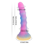 🛸 Plug Anal Alien "Knotted Nebula" – Fluorescente e Texturizado (21,2cm) - Imagem 7