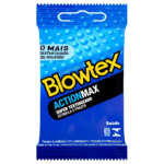Preservativo Action Texturizado 03 Unidades Blowtex