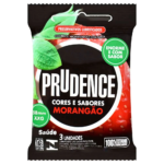 Preservativo Morangão XXG Com 3 Unidades Prudence