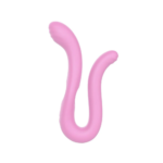 Vibrador Medusa ajustado em formato aberto na cor rosa claro