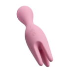 Visão detalhada do vibrador polvo Nymph Svakom em ângulo mostrando o painel de botões