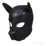 🐶 Máscara de Cachorro Dog Play Focinho Removível – Preta