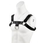 Harness Peitoral Masculino em Couro com Argolas - Imagem 4