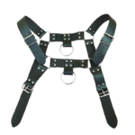 Harness Peitoral Masculino em Couro com Argolas - Imagem 3
