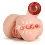 🍑 Mini Bumbum Masturbador Vibratório "Marcia" – Com Himen Artificial (1,1kg) - Imagem 3