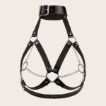 Harness com Contorno de Busto em Couro Sintético - Imagem 6
