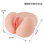 🍑 Mini Bumbum Masturbador Vibratório "Marcia" – Com Himen Artificial (1,1kg) - Imagem 2