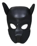 🐶 Máscara de Cachorro Dog Play Focinho Removível – Preta - Imagem 6