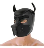🐶 Máscara de Cachorro Dog Play Focinho Removível – Preta - Imagem 3