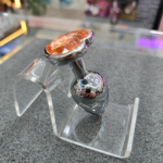 🧡 Plug Anal de Metal Pequeno com Joia Coração - Laranja - Imagem 3