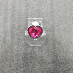 🩷 Plug Anal de Metal Médio com Joia Coração - Pink - Imagem 4