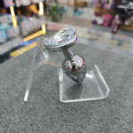 🩶 Plug Anal de Metal Pequeno com Joia Coração - Prata - Imagem 4